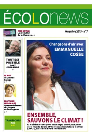 Retrouvez le journal Ecolonews dédié au climat et aux élections régionales