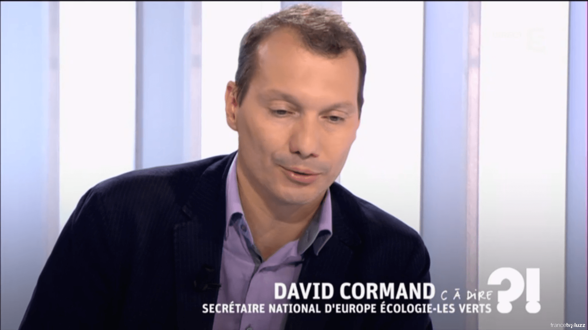 David Cormand, C’est à dire, France 5,  « Quel avenir pour EELV ? »